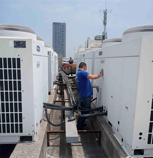 城中中央空调制热和不制冷系统维修方法